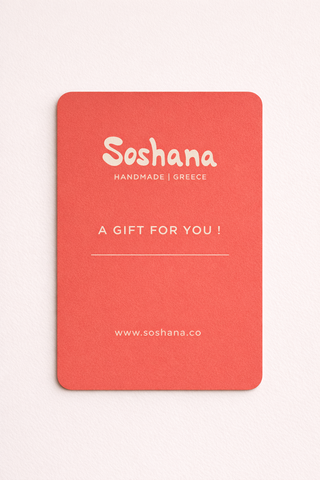 The Soshana E-Gift Card